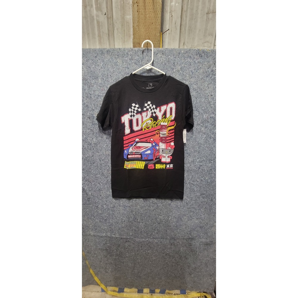 Hello Kitty Unisex Black w/Multi-color T-Shirt Size‎ S (34-36)